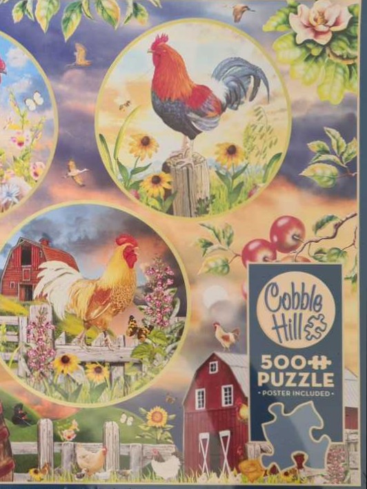 Rooster Magic - Cobble Hill Puzzle Company puzzle collectible [Barcode 625012850582] - Main Image 2