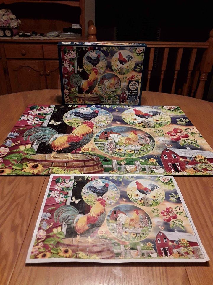 Rooster Magic - Cobble Hill Puzzle Company puzzle collectible [Barcode 625012850582] - Main Image 3