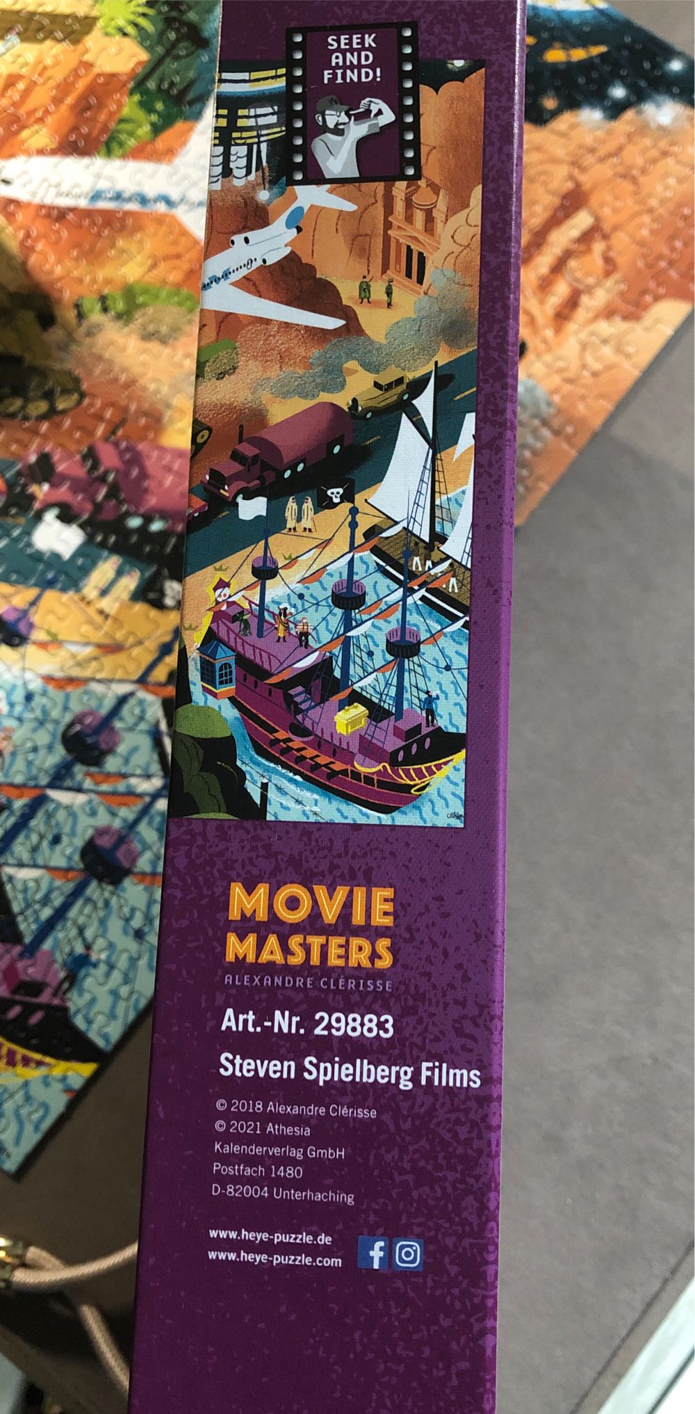 Movie Masters:  Steven Spielberg - HEYE puzzle collectible [Barcode 4001689298838] - Main Image 2