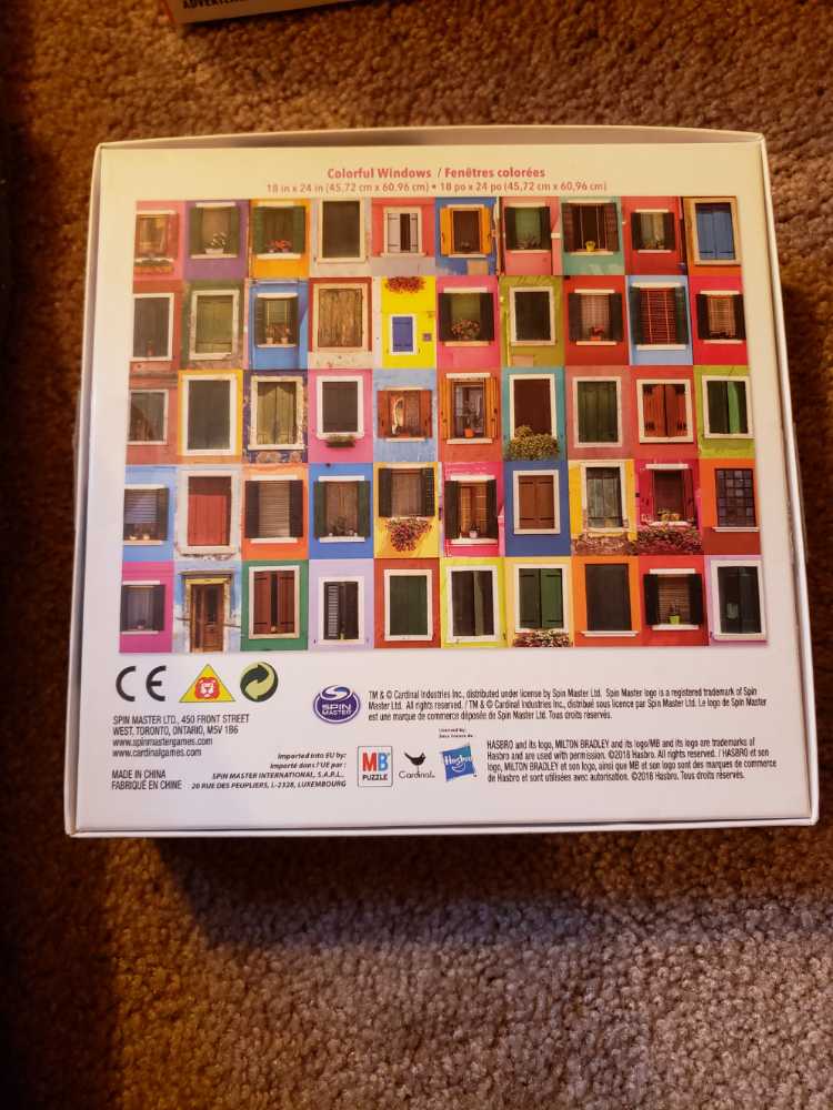 Colorful Windows - Milton Bradley Puzzles puzzle collectible [Barcode 430000641994] - Main Image 2