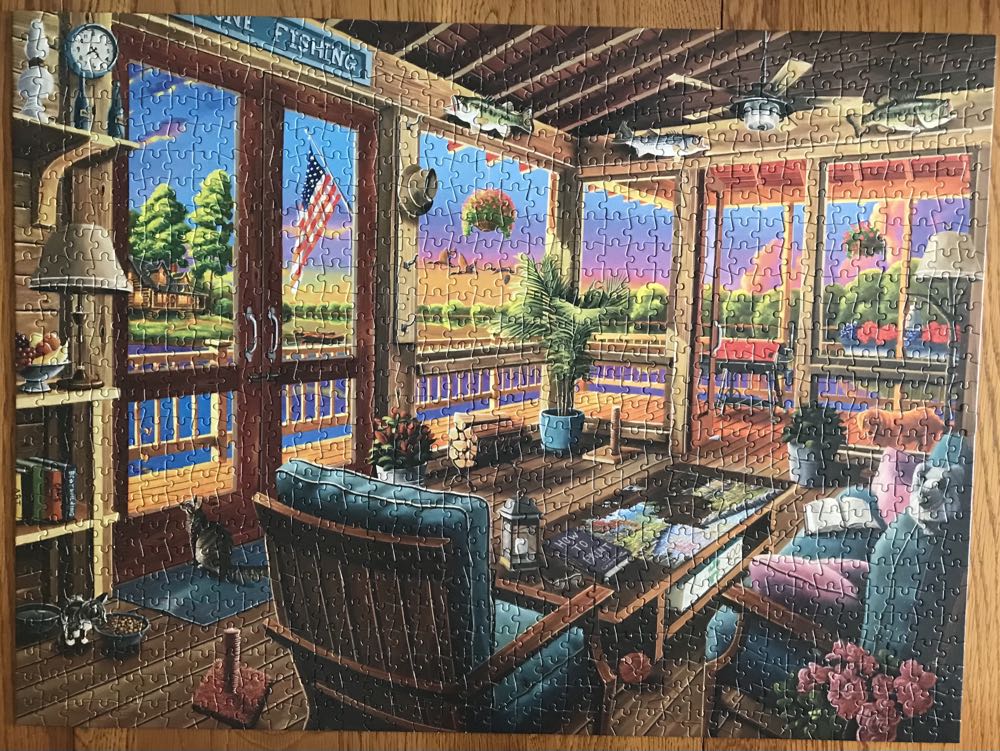 Lakeside View - Buffalo Games puzzle collectible [Barcode 079346112029] - Main Image 2