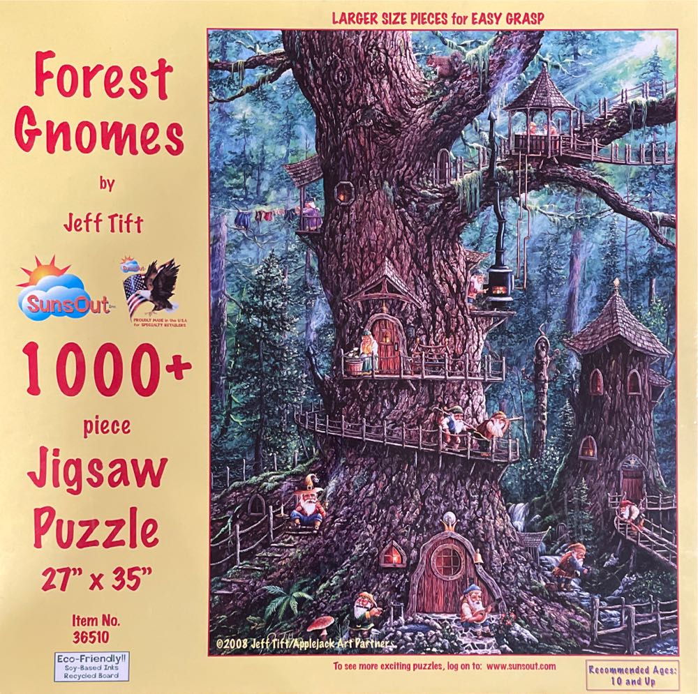 Forest Gnomes - SunsOut 🇺🇸 puzzle collectible [Barcode 796780365100] - Main Image 2