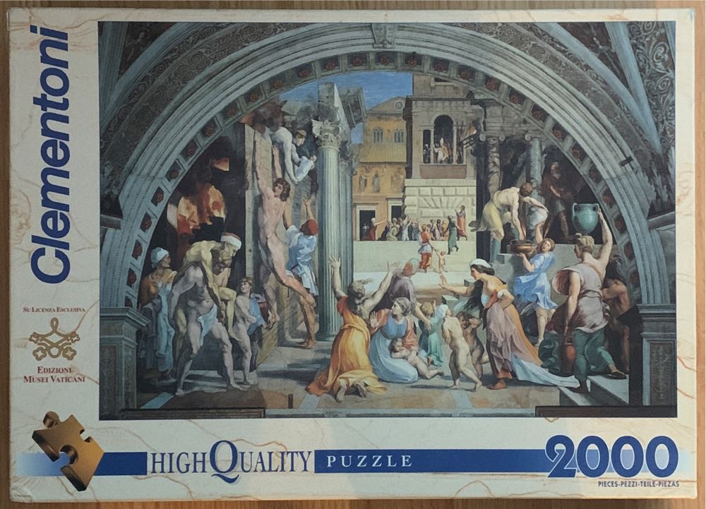Clementoni The Fire In The Borgo Raphael Rare ... - Clementoni High Quality Collection puzzle collectible [Barcode 8005125320431] - Main Image 1