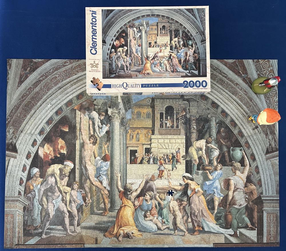 Clementoni The Fire In The Borgo Raphael Rare ... - Clementoni High Quality Collection puzzle collectible [Barcode 8005125320431] - Main Image 2