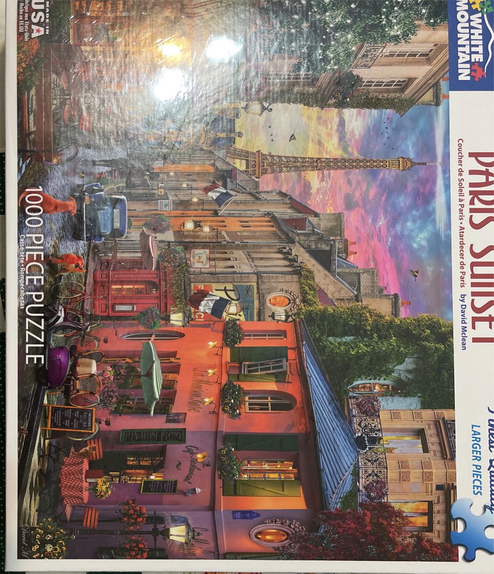 Paris Sunset - White Mountain 🇺🇸 puzzle collectible [Barcode 724819264414] - Main Image 1