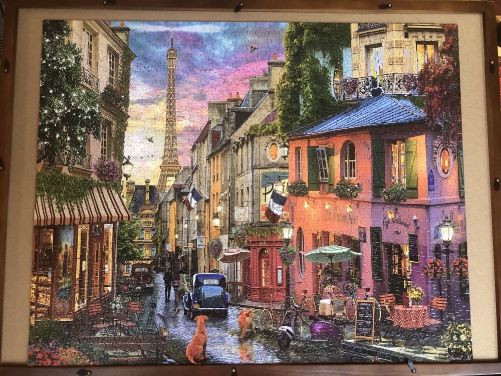 Paris Sunset Current - White Mountain puzzle collectible [Barcode 724819264414] - Main Image 3