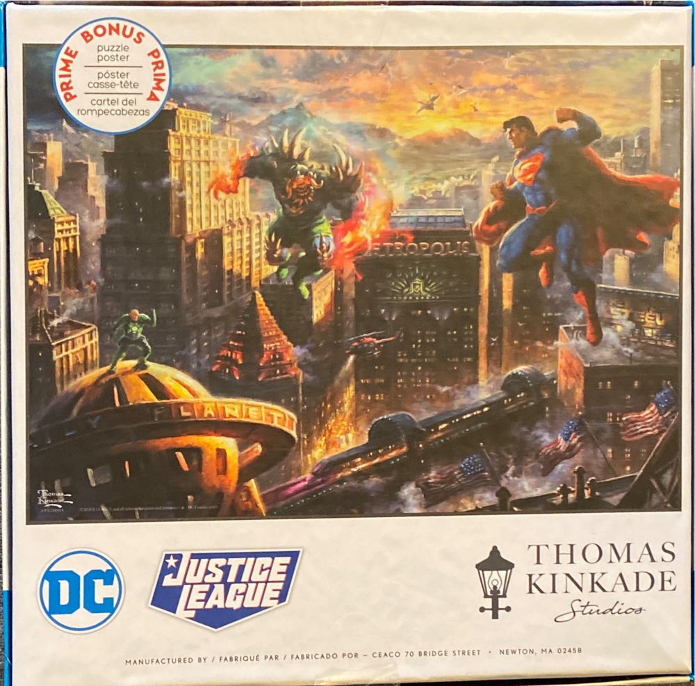Superman Man Of Steel - Thomas Kinkade puzzle collectible [Barcode 0021081310048] - Main Image 2