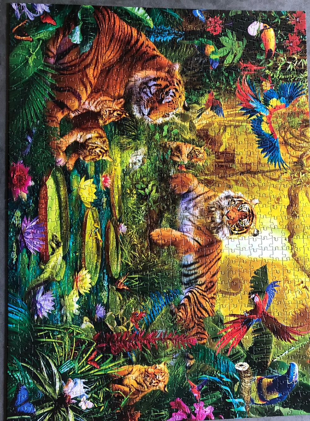 Tiger Family In The Jungle - Buffalo Games puzzle collectible [Barcode 079346014262] - Main Image 2