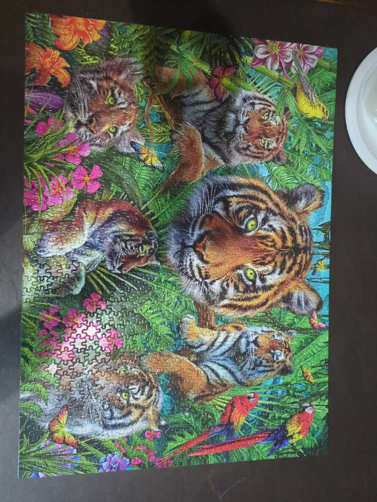 Tiger Jungle -  Ceaco puzzle collectible [Barcode 021081332811] - Main Image 2