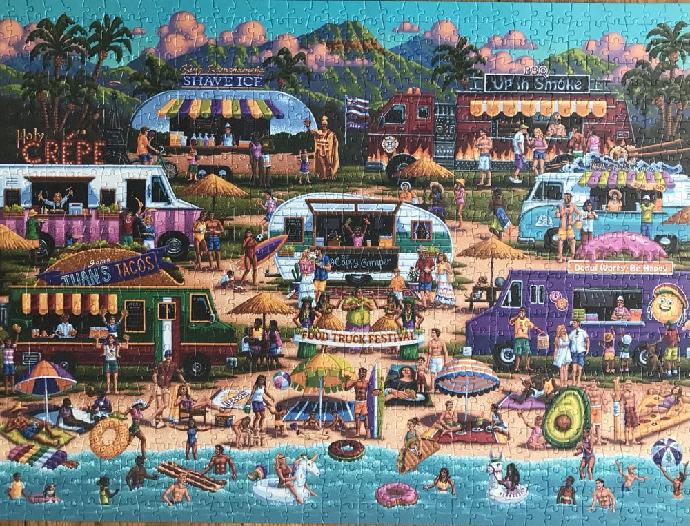 Hawaiian Food Truck Festival - Buffalo puzzle collectible [Barcode 079346112043] - Main Image 2