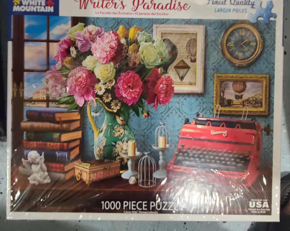 Writers Paradise-Gave Away - White Mountain Puzzles puzzle collectible - Main Image 3