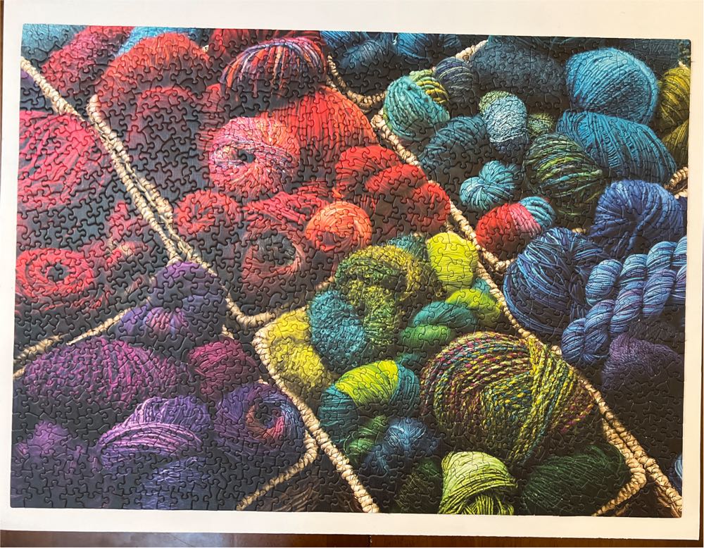 Plenty Of Yarn - Cobble Hill puzzle collectible [Barcode 625012571395] - Main Image 4