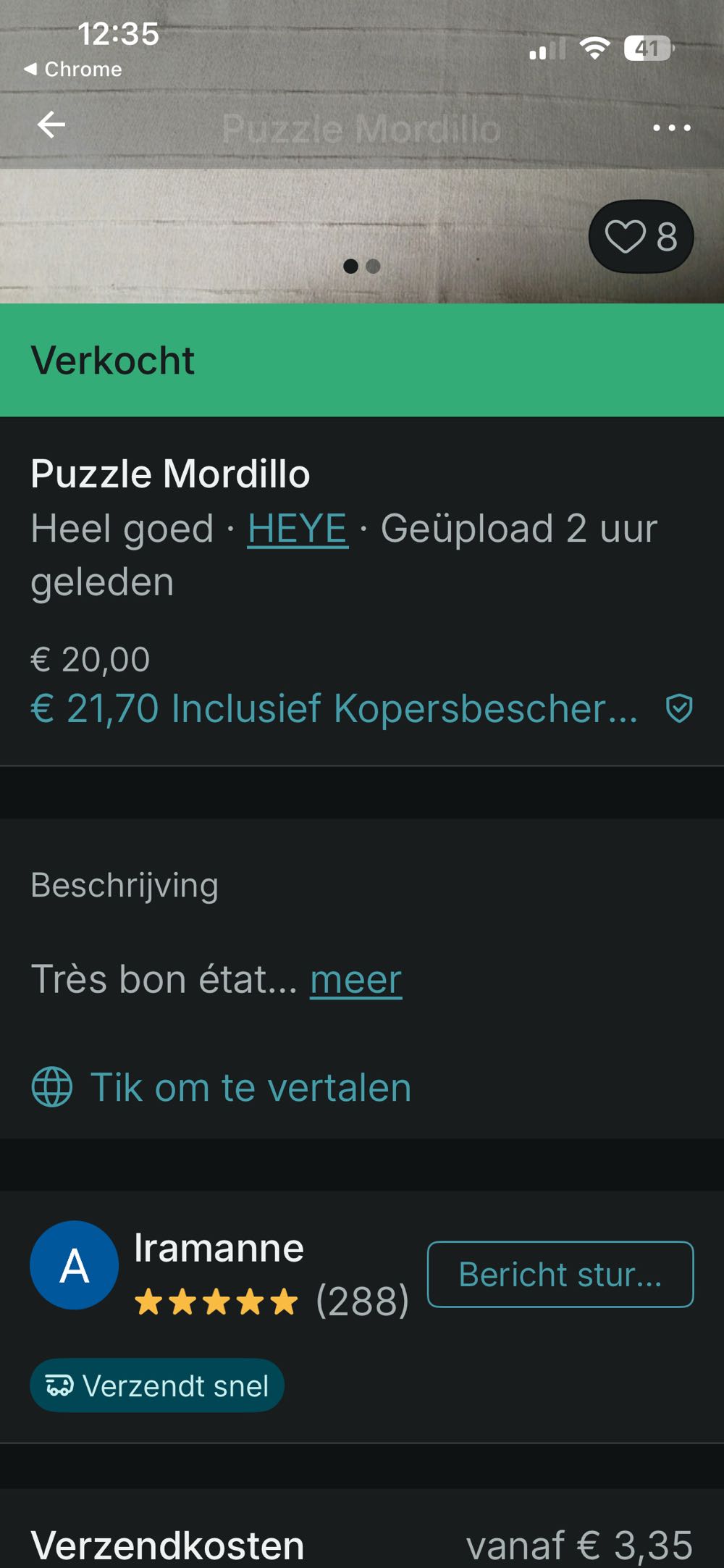 Trap/L’amour Dangereux RARE - Heye Puzzle puzzle collectible [Barcode 4001689292157] - Main Image 4