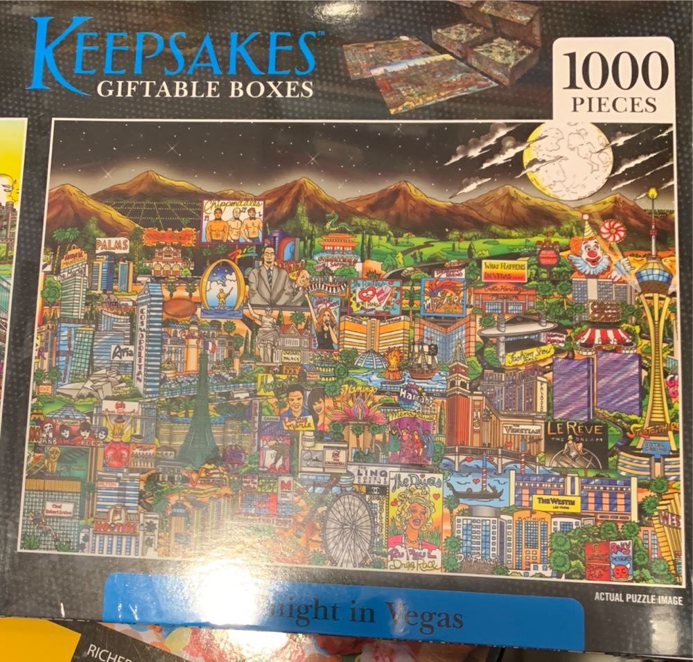 A Day At The Beach And Midnight In Vegas - Keepsakes puzzle collectible [Barcode 686141202741] - Main Image 2