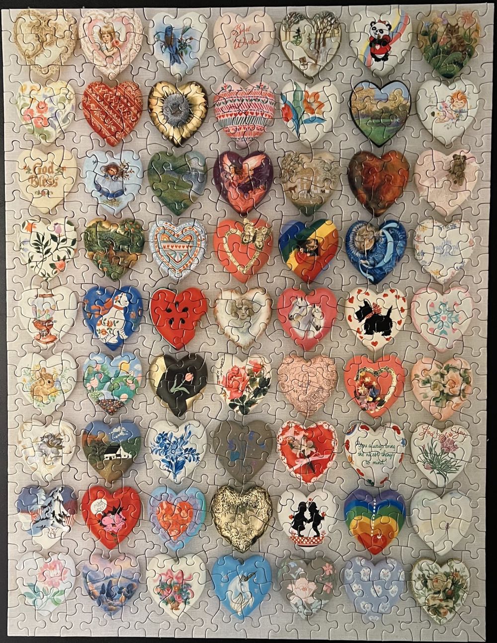 I Love Hearts!- 302, 1/8/23-SOLD - Springbok puzzle collectible - Main Image 2