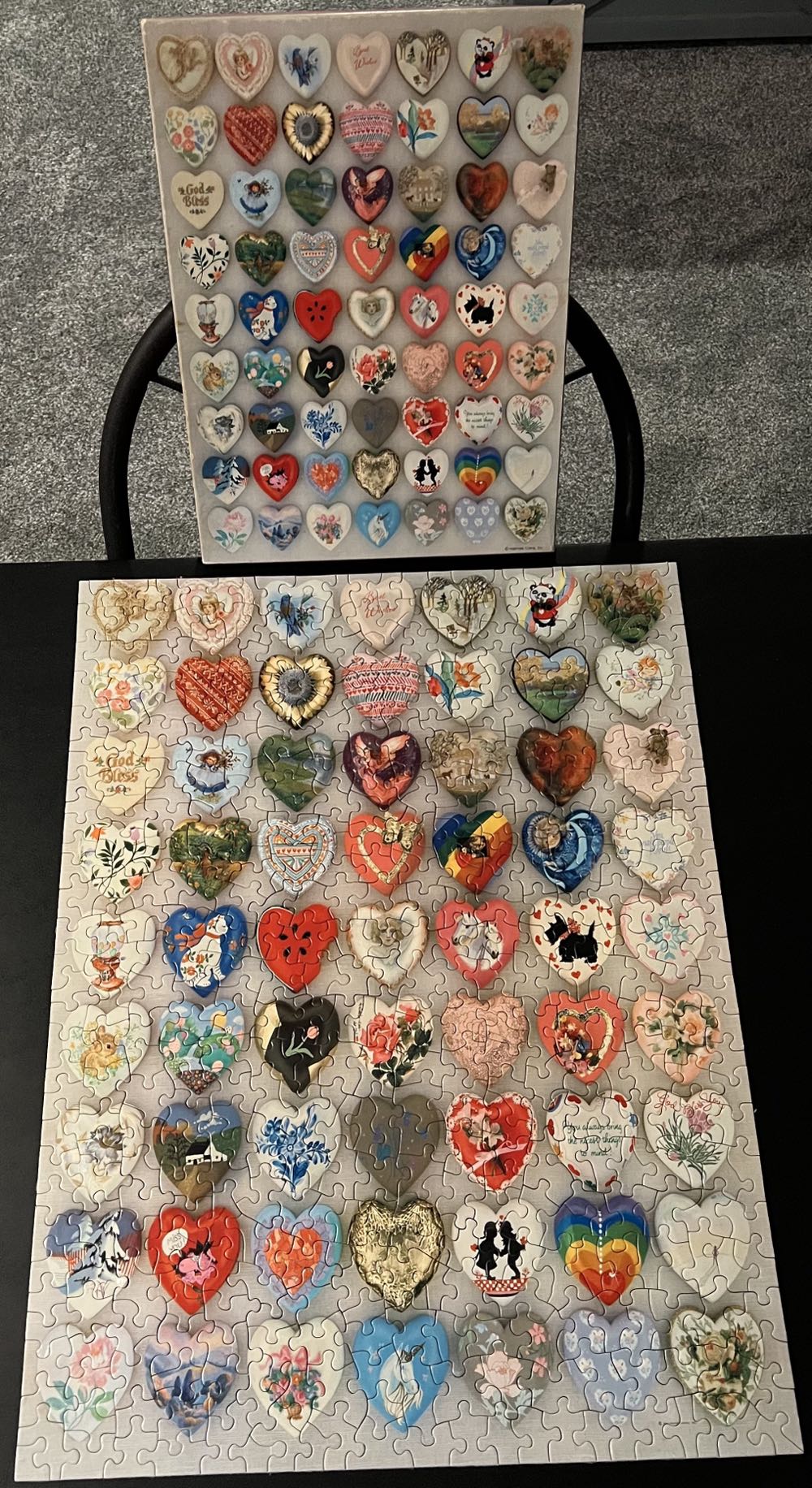 I Love Hearts!- 302, 1/8/23-SOLD - Springbok puzzle collectible - Main Image 3