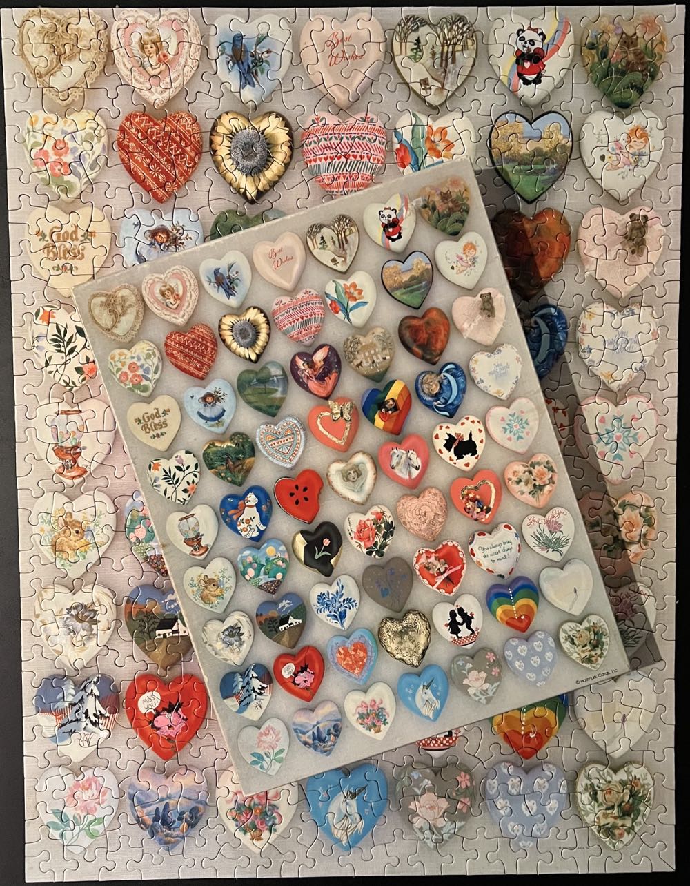 I Love Hearts!- 302, 1/8/23-SOLD - Springbok puzzle collectible - Main Image 4
