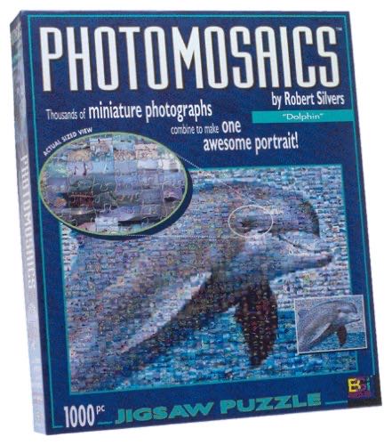Photomosaics: Dolphin - Buffalo Games puzzle collectible [Barcode 079346005147] - Main Image 1