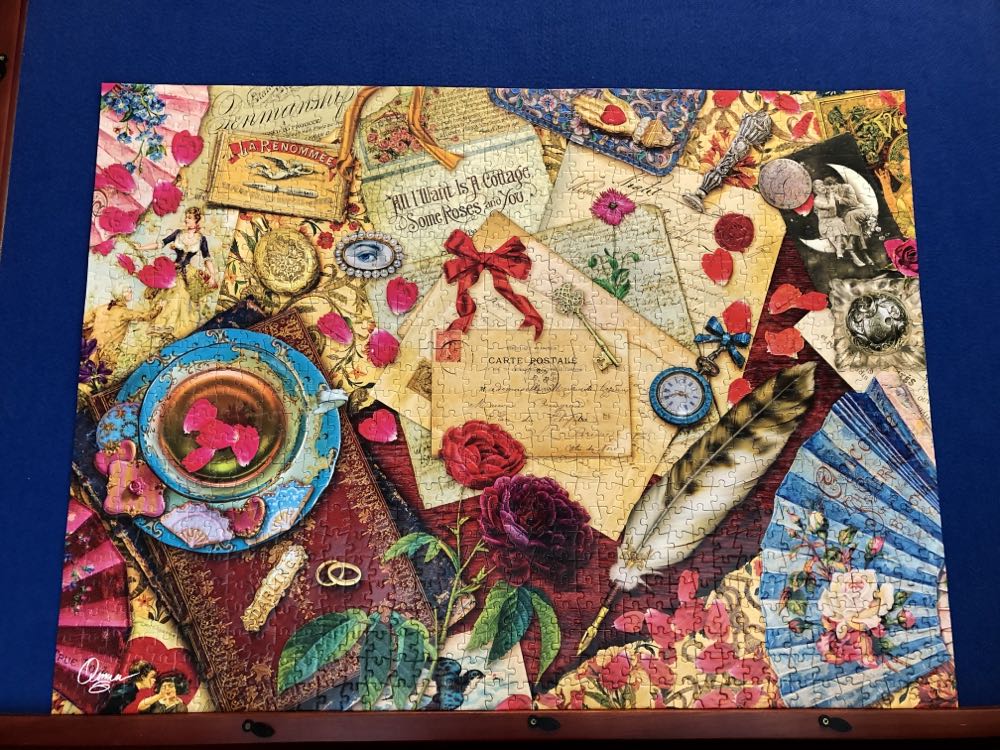 A Vintage Love Letter - COMPLETED - Buffalo Games 🇺🇸 puzzle collectible [Barcode 079346127160] - Main Image 2