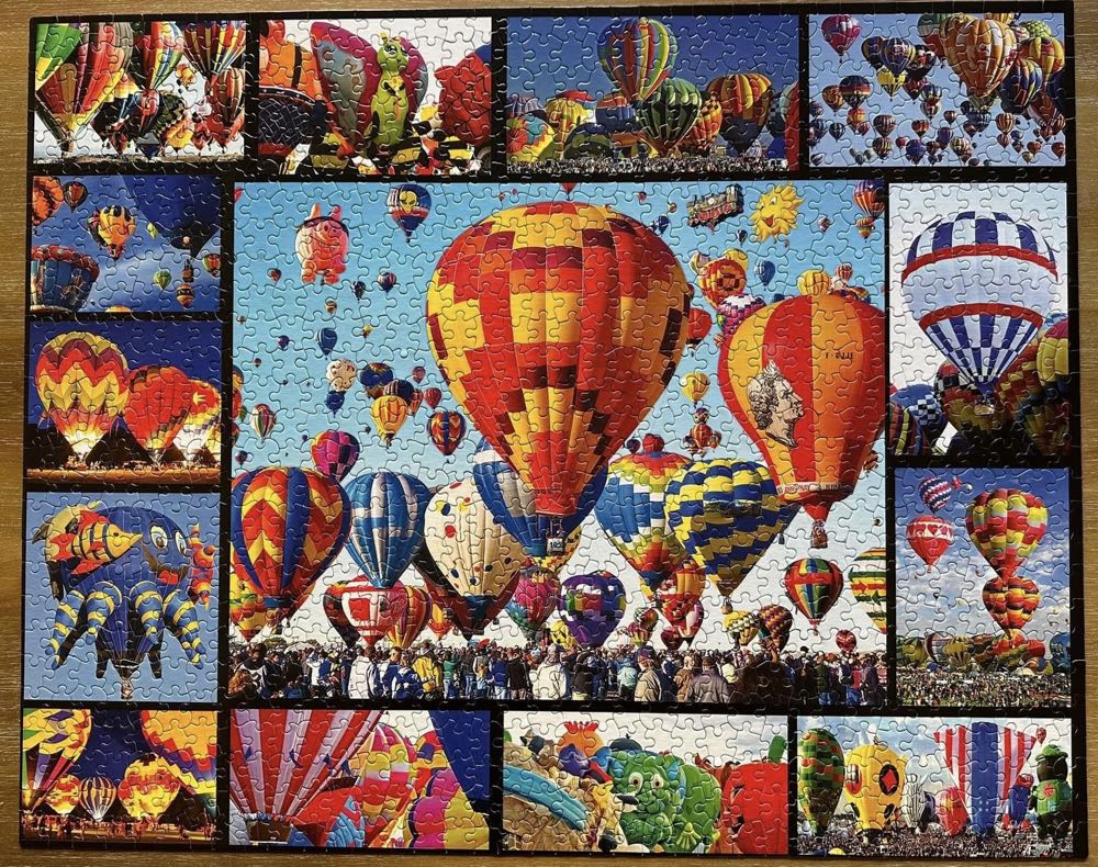Hot Air Balloons - White Mountain puzzle collectible [Barcode 724819258284] - Main Image 2