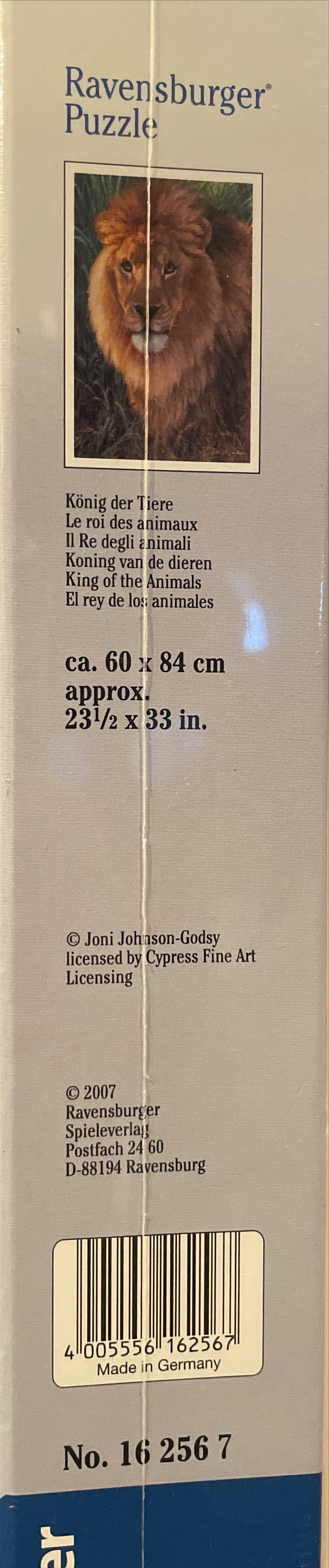 King Of The Animals - Ravensburger 🇩🇪 puzzle collectible [Barcode 4005556162567] - Main Image 2