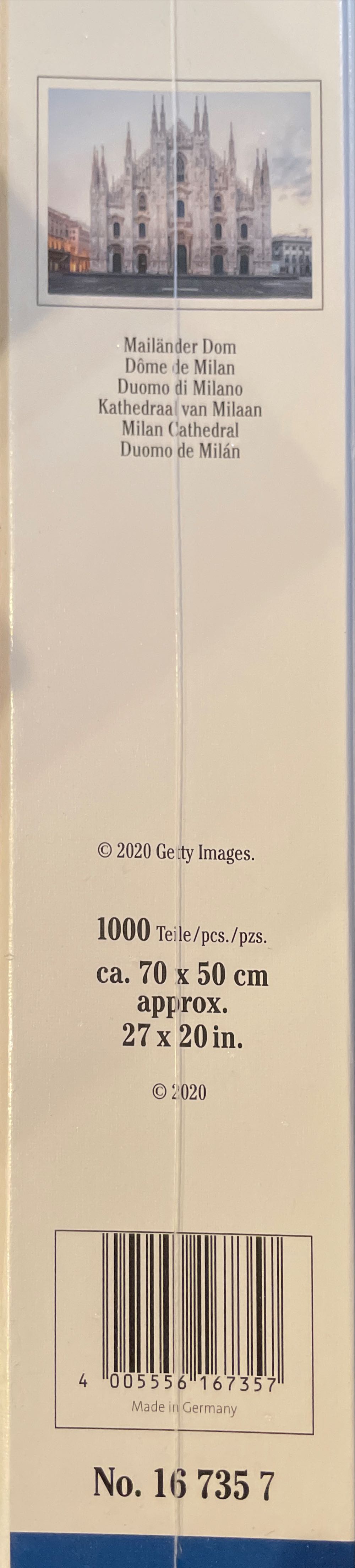 Milan Cathedral - Ravensburger puzzle collectible [Barcode 4005556167357] - Main Image 2