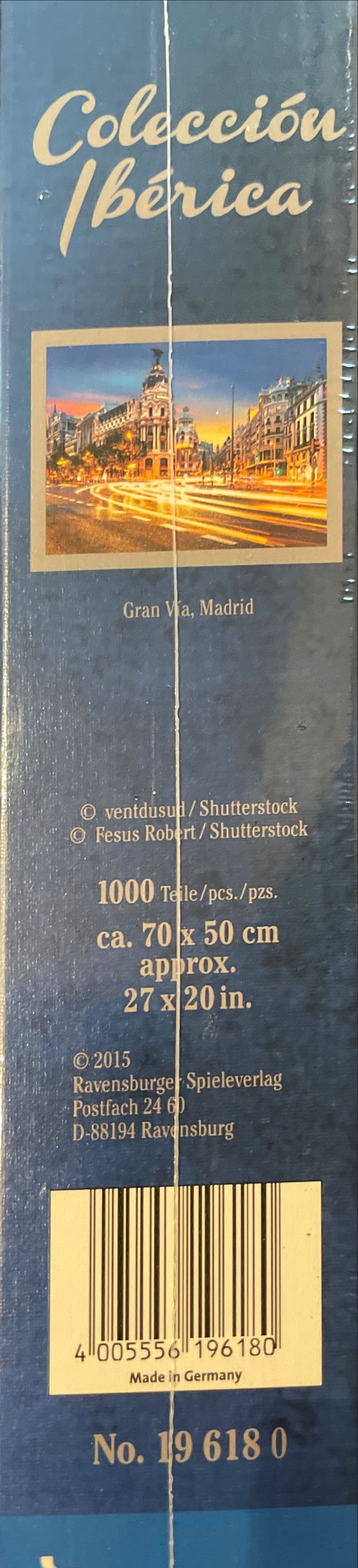 Gran Via, Madrid - Ravensburger puzzle collectible [Barcode 4005556196180] - Main Image 2