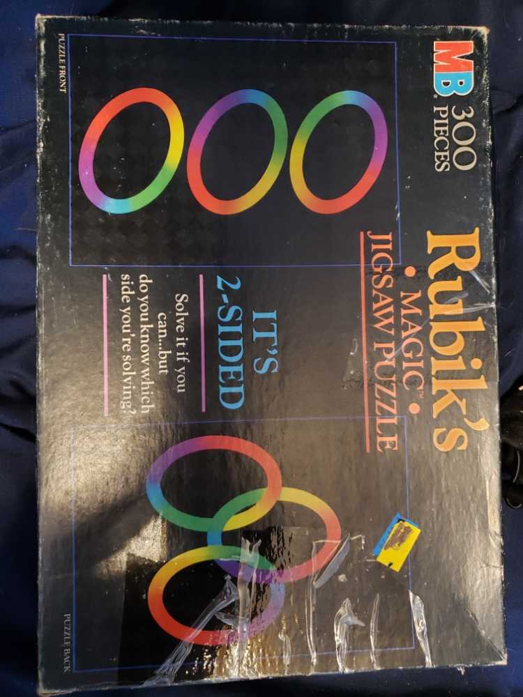 Rubik’s * Magic * Jigsaw Puzzle - Milton Bradley Company puzzle collectible [Barcode 032244047732] - Main Image 1