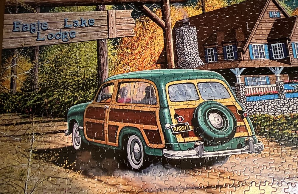 Eagle Lake Lodge - White Mountain puzzle collectible [Barcode 724819256402] - Main Image 4