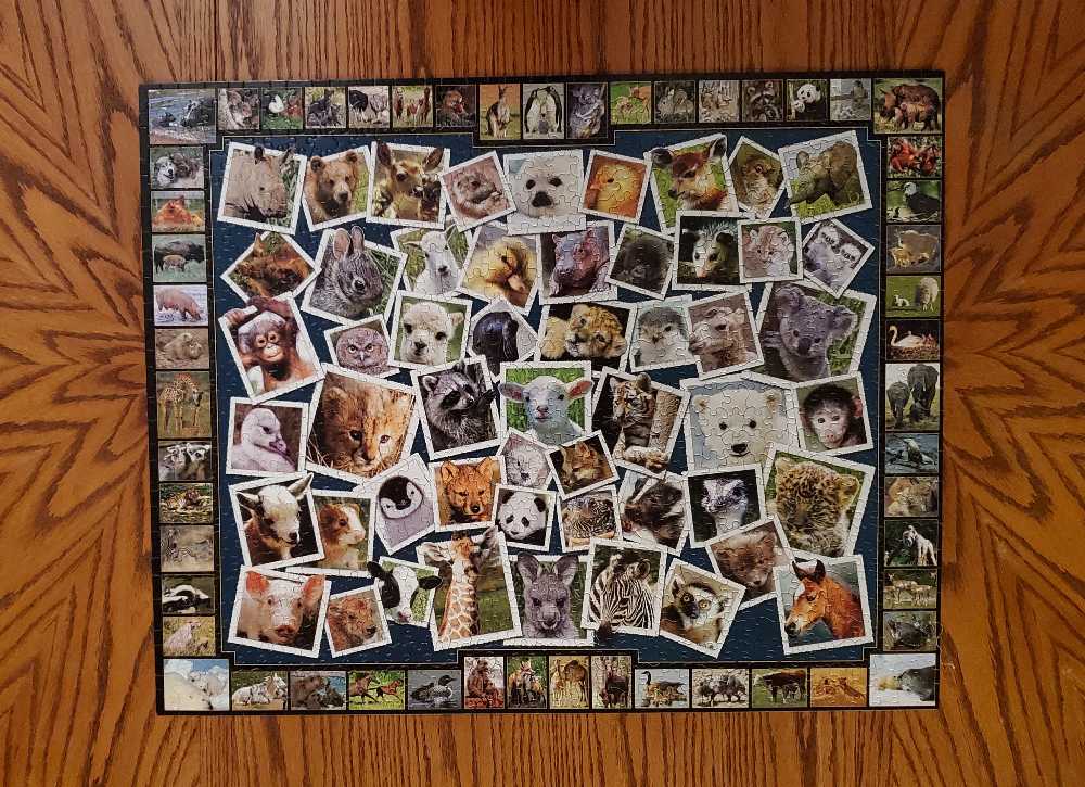 Baby Faces-got In Trade From Diana Quin- Sold - White Mountain Puzzles puzzle collectible [Barcode 724819253821] - Main Image 2