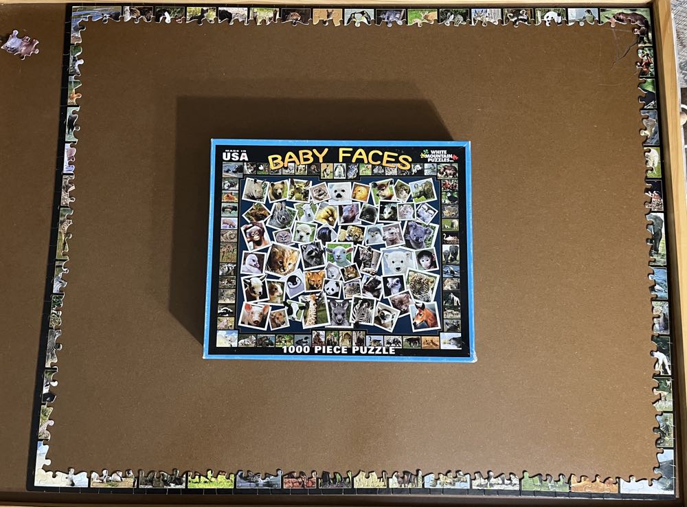 Baby Faces-got In Trade From Diana Quin- Sold - White Mountain Puzzles puzzle collectible [Barcode 724819253821] - Main Image 4