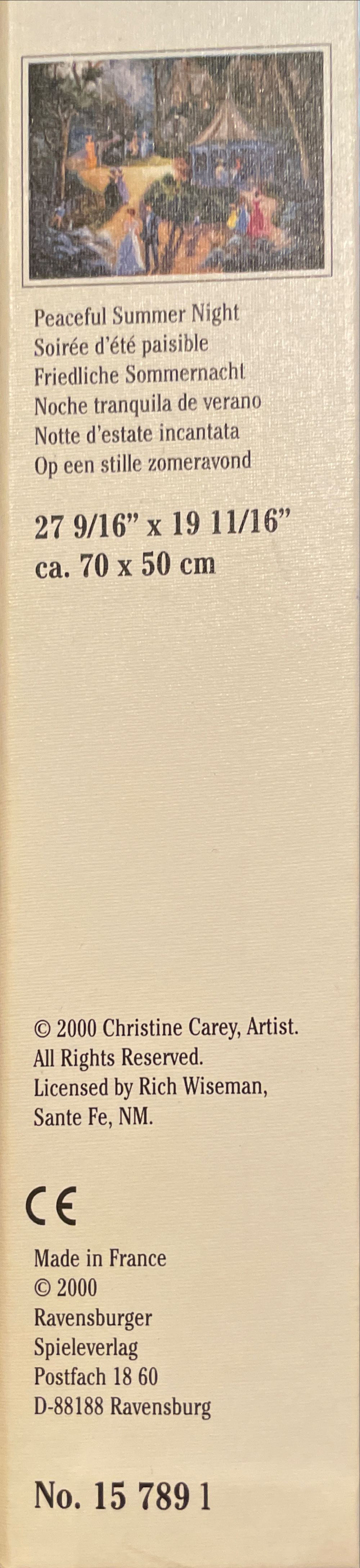 RB Peaceful Summer Night - Ravensburger puzzle collectible [Barcode 4005556157891] - Main Image 2