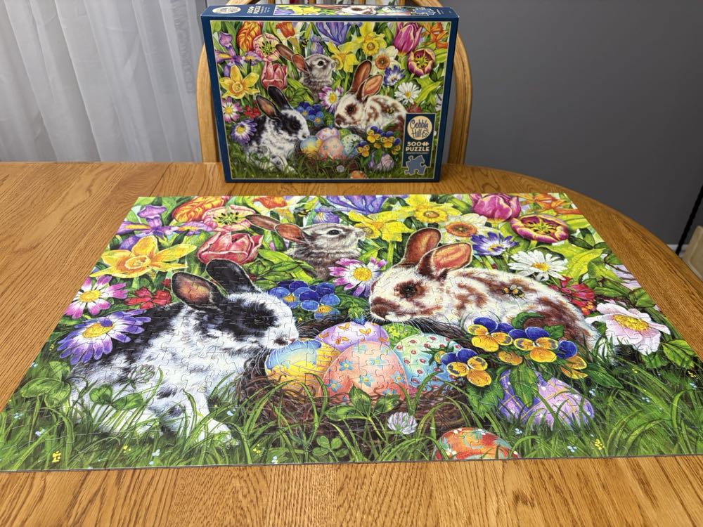 Easter Bunnies - Cobble Hill puzzle collectible [Barcode 625012850476] - Main Image 4