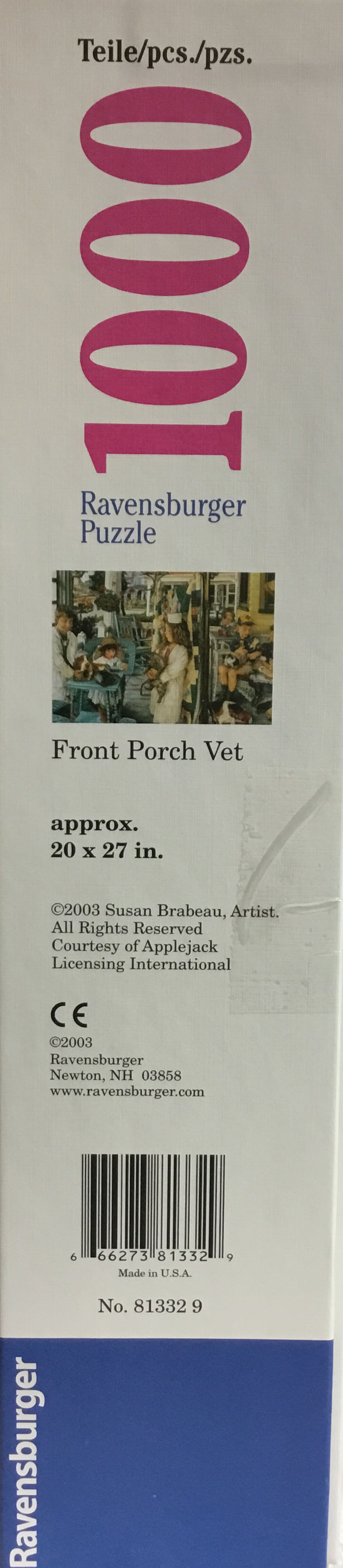 Front Porch Vet - Ravensburger puzzle collectible [Barcode 666273813329] - Main Image 2