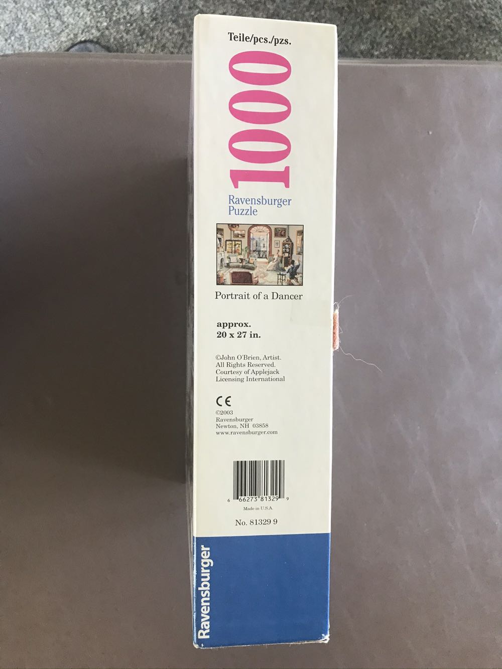 Portrait Of A Dancer - Ravensburger puzzle collectible [Barcode 666273813299] - Main Image 4