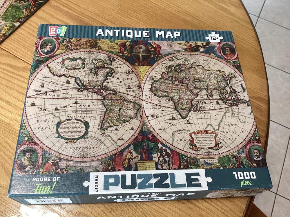 Antique Map - Go Games puzzle collectible [Barcode 9781620214824] - Main Image 4