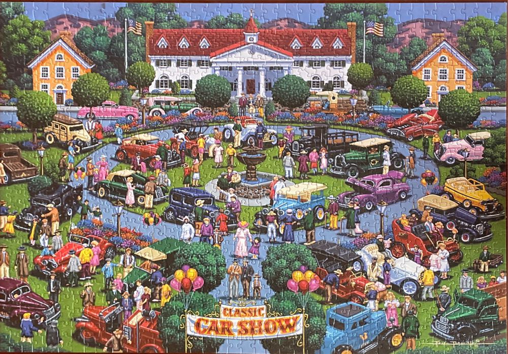 Classic Car Show - Dowdle puzzle collectible [Barcode 671095402323] - Main Image 2