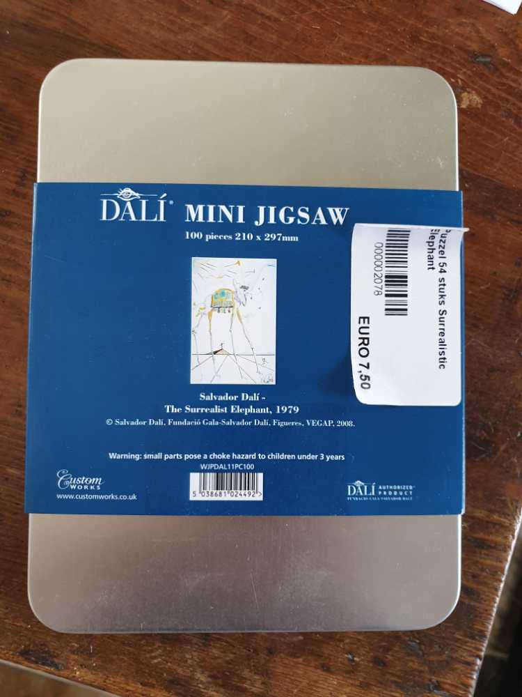 Dali Mini Jigsaw - Customworks puzzle collectible [Barcode 5038681024492] - Main Image 2