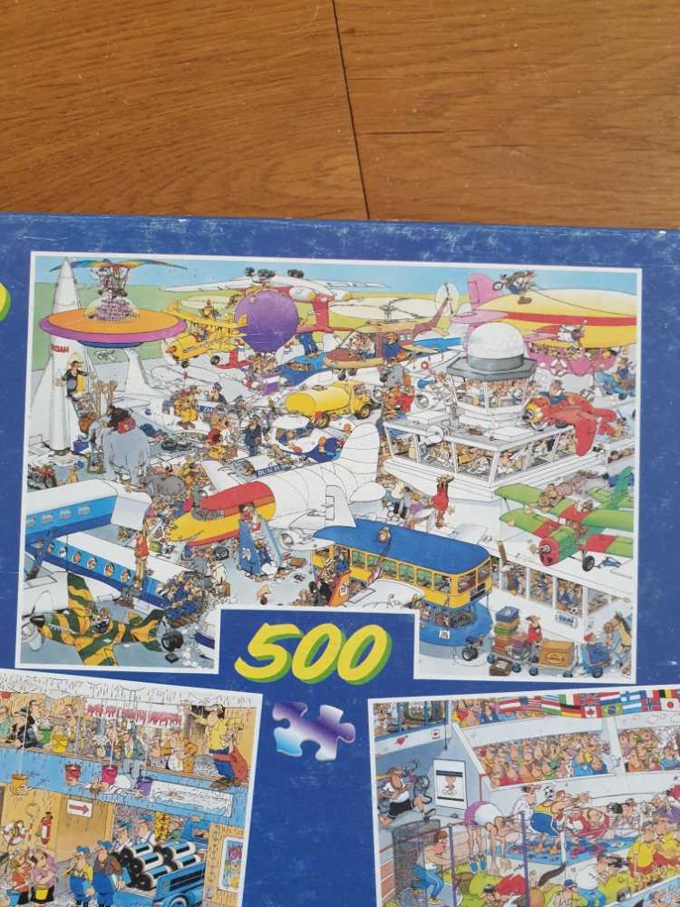 3x Busy Airport/The Big Leak/Sports Day 80102 - Jumbo puzzle collectible [Barcode 8710126801024] - Main Image 3