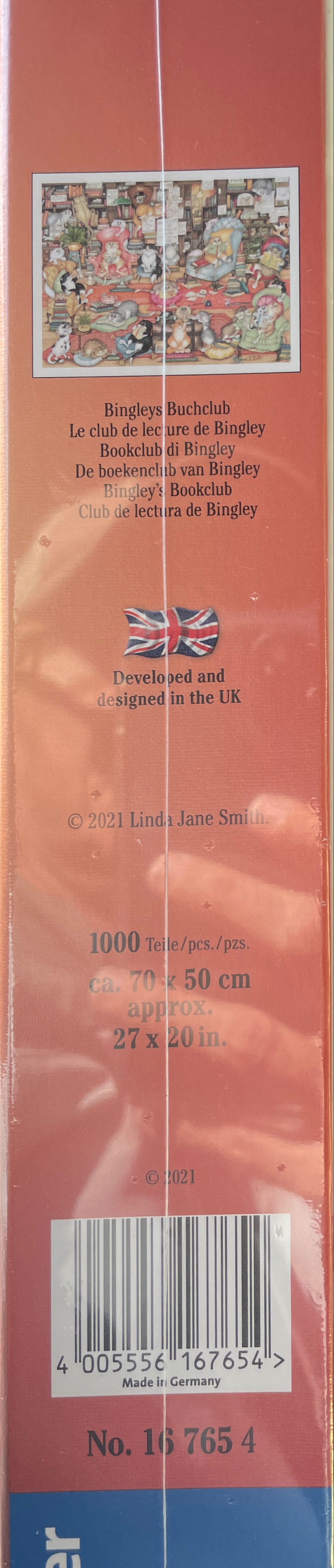 Crazy Cats…Bingley’s Bookclub - Ravensburger puzzle collectible [Barcode 4005556167654] - Main Image 2