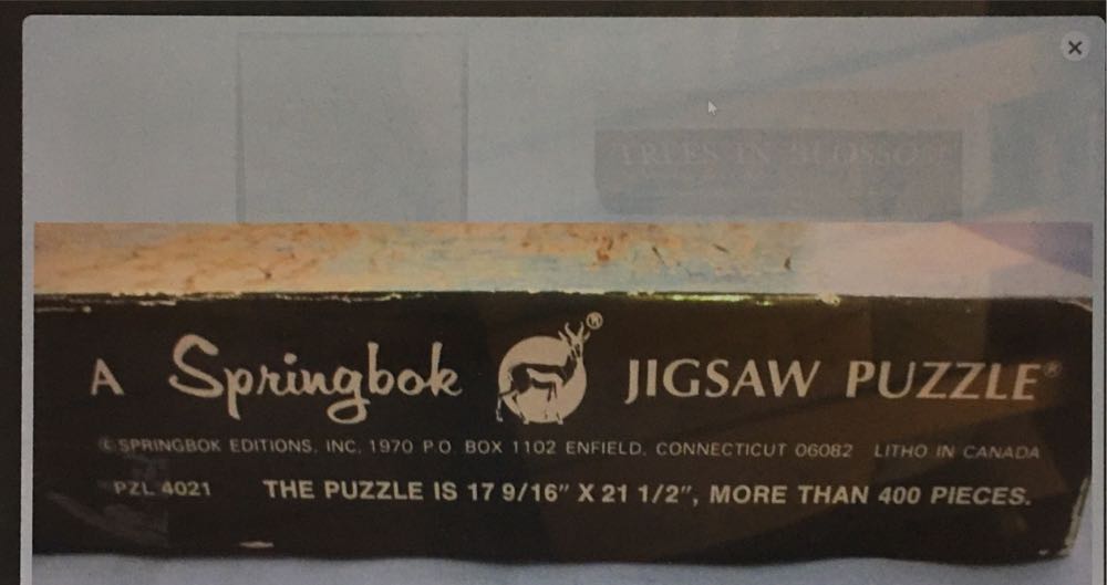 Tree In Blossom - Springbok puzzle collectible - Main Image 3