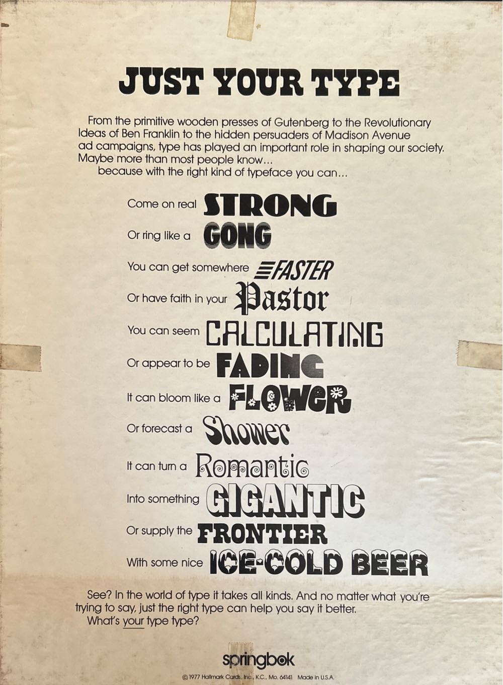 Just Your Type - Springbok puzzle collectible - Main Image 2