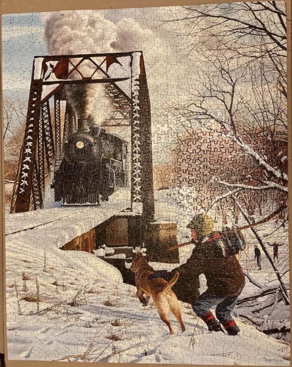 River Crossing - White Mountain puzzle collectible [Barcode 724819261512] - Main Image 3