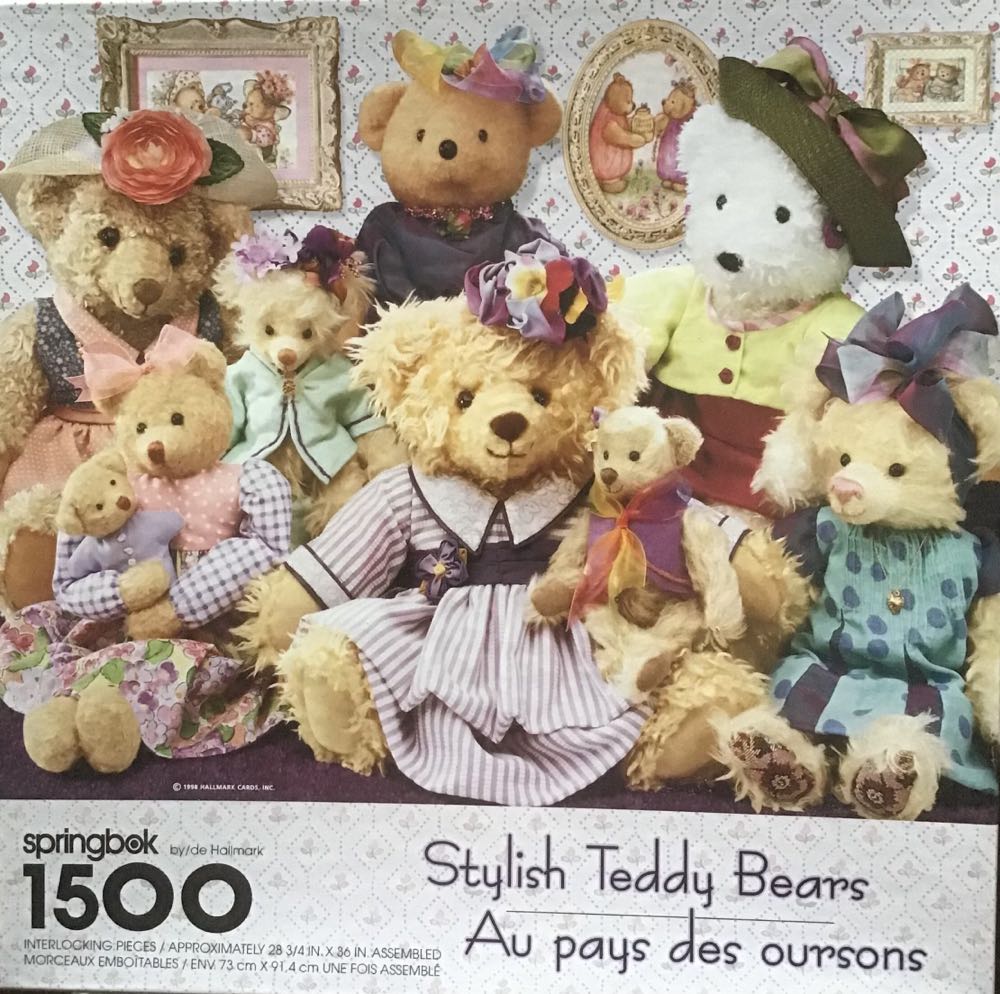 Stylish Teddy Bears - Springbok puzzle collectible - Main Image 2