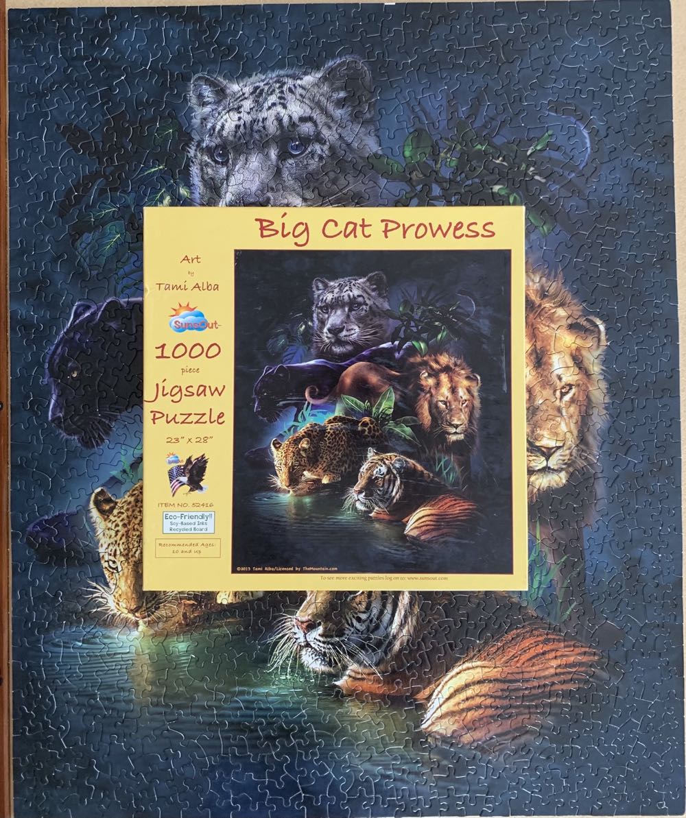 Big Cat Prowess - SunsOut 🇺🇸 puzzle collectible [Barcode 796780524163] - Main Image 2