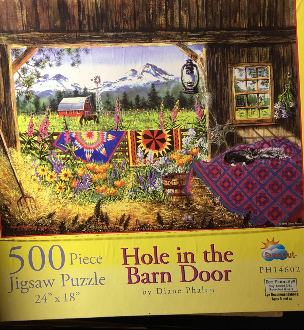 Hole In The Barn Door - SunsOut puzzle collectible [Barcode 796780146020] - Main Image 2