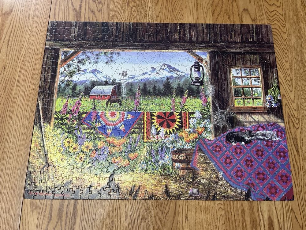 Hole In The Barn Door - SunsOut puzzle collectible [Barcode 796780146020] - Main Image 3