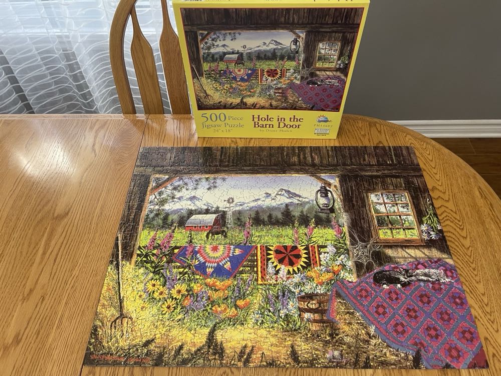 Hole In The Barn Door - SunsOut puzzle collectible [Barcode 796780146020] - Main Image 4