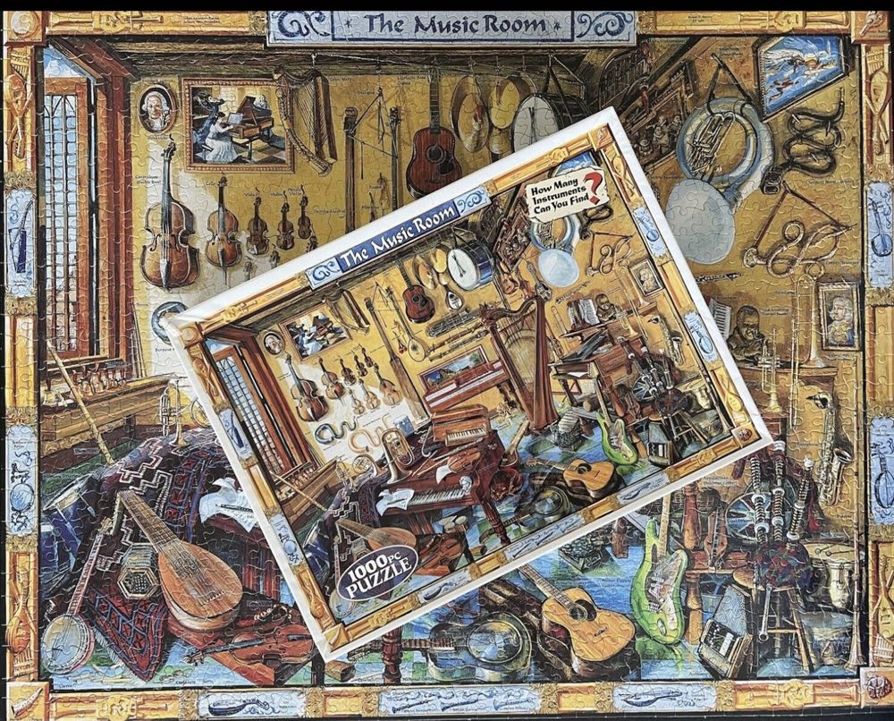 The Music Room - White Mountain 🇺🇸 puzzle collectible [Barcode 724819247912] - Main Image 3