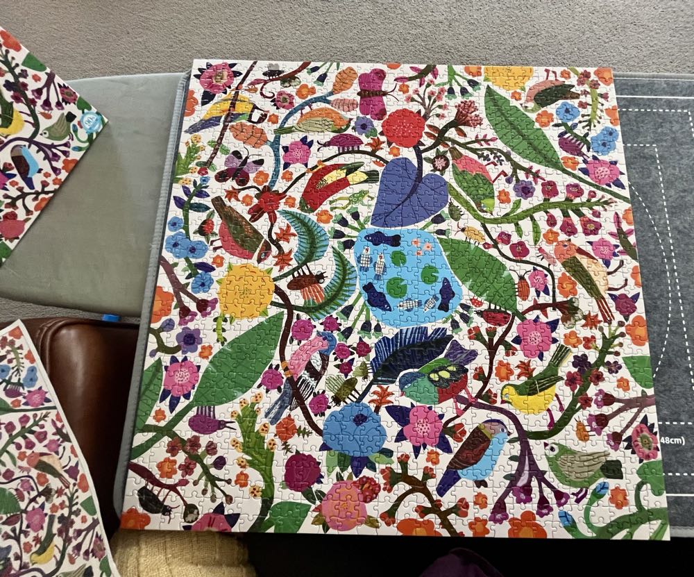 Birds And Flowers Piece - Eeboo puzzle collectible [Barcode 689196506017] - Main Image 2